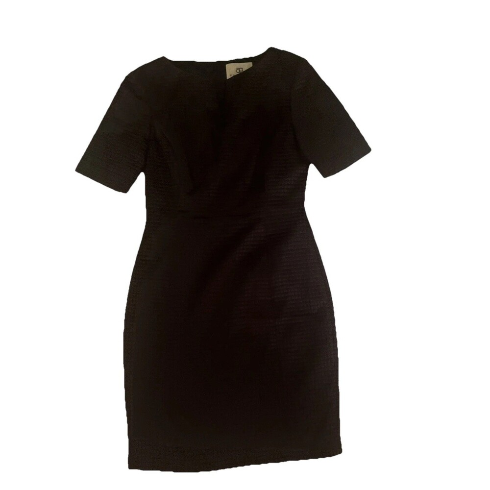 AG Phillips Dress Sheath Short Sleeve zip up office Size 2